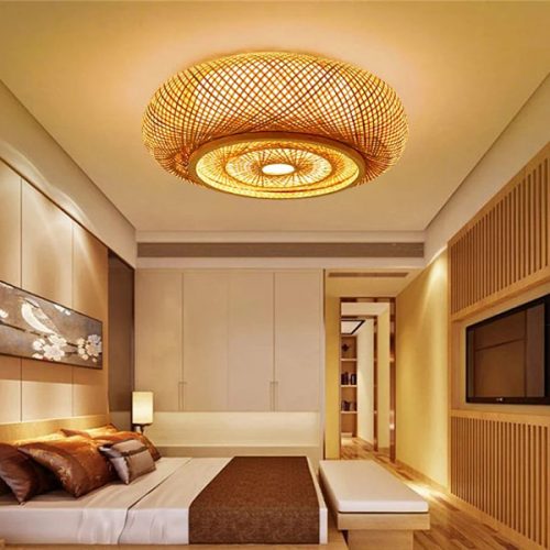 High Quality Bamboo Ceiling Light Bedroom