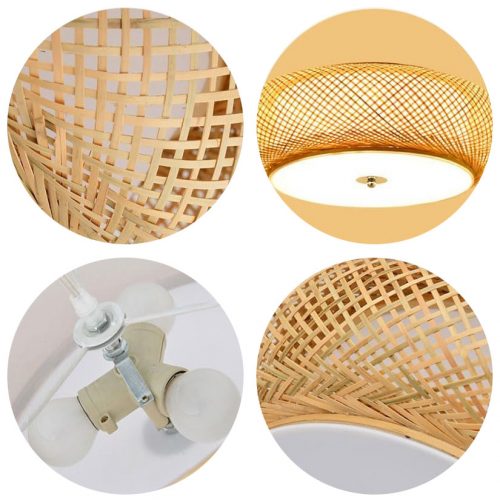 High Quality Bamboo Ceiling Light Detail