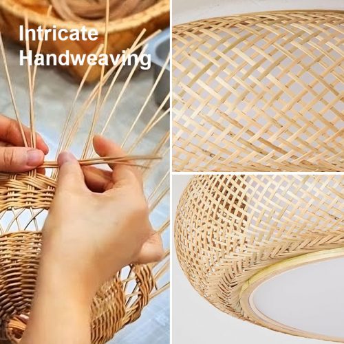 High Quality Bamboo Ceiling Light Fixture Detail