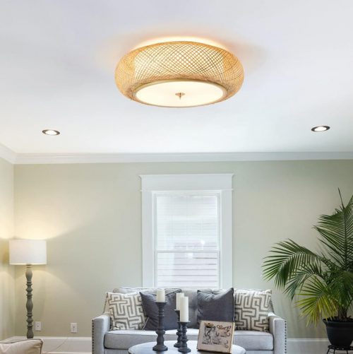 High Quality Bamboo Ceiling Light Fixture Living Room
