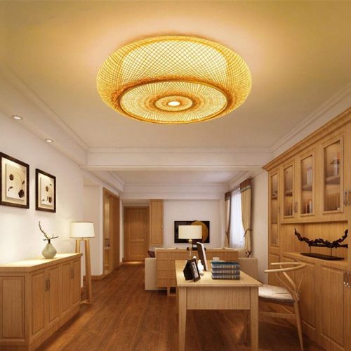 High Quality Bamboo Ceiling Light Hallway