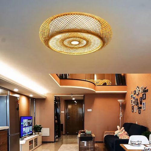 High Quality Bamboo Ceiling Light Living Room