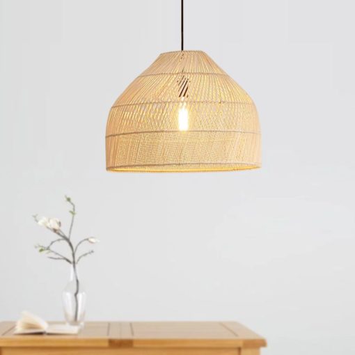 natural bamboo lampshade kitchen light