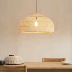 rattan pendant light, rattan lamp shade, kitchen light shade