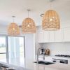 rattan pendant light shade kitchen