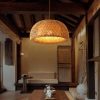 glass bamboo pendant light
