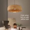 round rattan chandelier, kitchen rattan lampshade