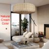 Round Rattan Chandelier, Kitchen Rattan Lampshade