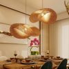 wicker bamboo light fixtures