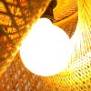 wicker bamboo light fixtures