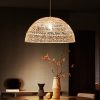 wicker rattan light