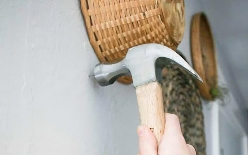 Hang The Basket Either Directly Over The Nail