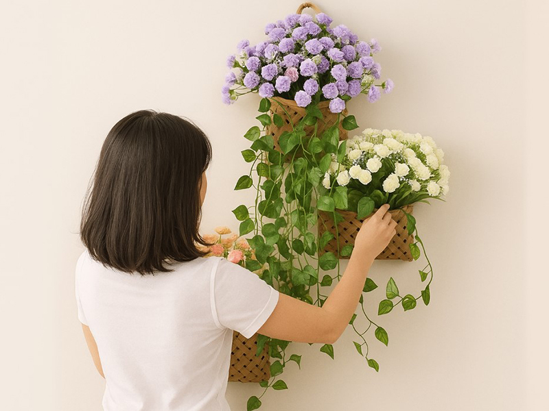 Hanging Planter Baskets On Wall