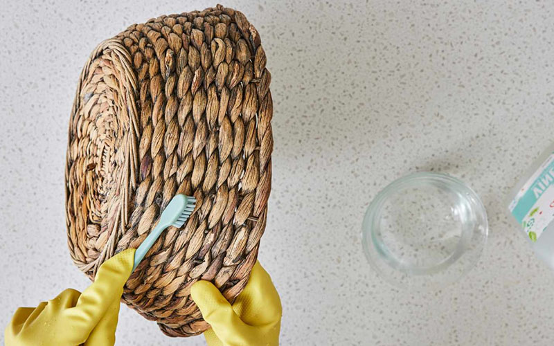 Remove Dust And Debris From Seagrass Baskets