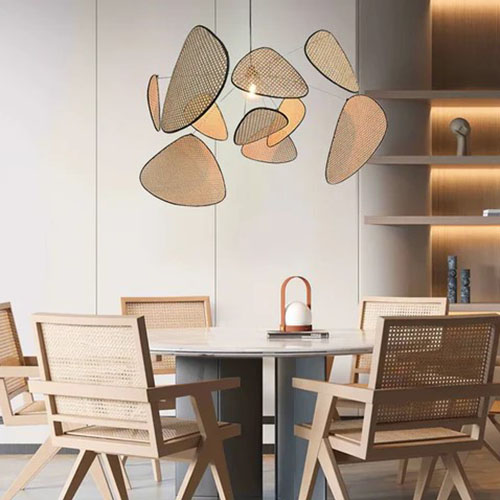 Sirius Rattan Pendant Lighting Chandelier Dining Room