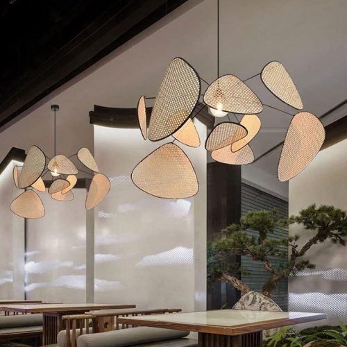 Sirius Rattan Pendant Lighting Chandelier Restaurant