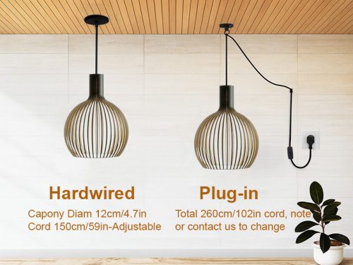 Wood Lampshade Cord Option