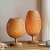Woven Bamboo Table Lamp Rattan Light