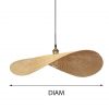 Bamboo Pendant Light, Rattan Pendant Light, Wicker Lampshade, Bamboo Light, Rattan LampShade, Rattan Light Fixture