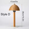 Bedroom Bedside lamp, Rattan table lamp, table lighting lampshade