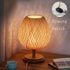 Bedroom Lighting, Bedside lamp, Rattan table lamp, table lighting lampshade, bamboo lamp