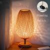 Bedroom Lighting, Bedside lamp, Rattan table lamp, table lighting lampshade, bamboo lamp