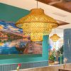 Bamboo Pendant Light,Rattan Pendant Light,Wicker Lampshade,Bamboo Light,Rattan LampShade,Rattan Light Fixture,Bamboo Lampshade,Woven Light Chandelier,Kitchen light, Bedroom living room deco