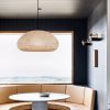 round bamboo pendant lights for kitchen, vintage pendant lamp