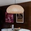 round bamboo pendant lights for kitchen, vintage pendant lamp