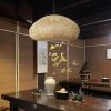 round bamboo pendant lights for kitchen, vintage pendant lamp