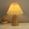 table lamp, table lampshade table lighting, bamboo light fixture