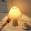 table lamp, table lampshade table lighting, bamboo light fixture