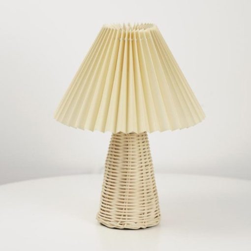 table lamp, table lampshade table lighting, bamboo light fixture, bedroom bedside lamp
