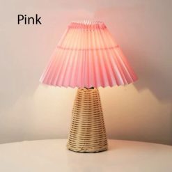 table lamp, table lampshade table lighting, bamboo light fixture