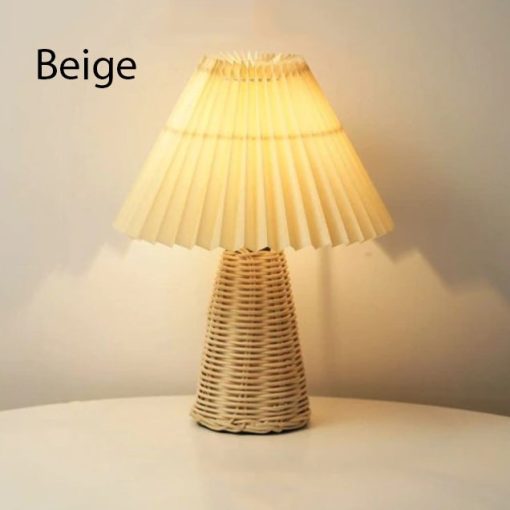 table lamp, table lampshade table lighting, bamboo light fixture