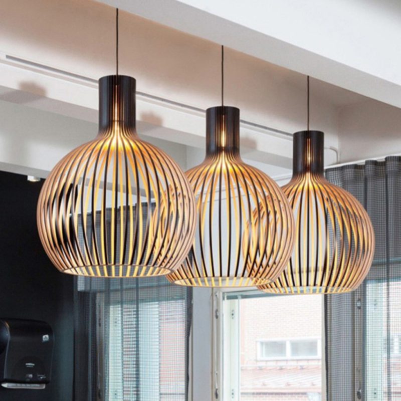 Wood Pendant Light