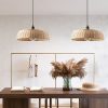 Rattan Basket Pendant Light Kitchen Dining Room