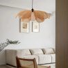 Creative Flower Rattan Pendant Lights Rattan Petal Ceiling Lights