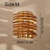 Tornado Pendant Light Fixtures Vintage Rattan Lampshade