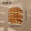 Tornado Pendant Light Fixtures Vintage Rattan Lampshade