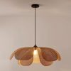Creative Rattan Pendant Light Flower Handmade Living Room Lighting Fixtures