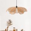 Creative Rattan Pendant Light Flower Handmade Living Room Lighting Fixtures