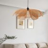 Creative Rattan Pendant Light Flower Handmade Living Room Lighting Fixtures