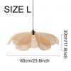Creative Rattan Pendant Light Flower Living Room Lighting Fixtures Handmade