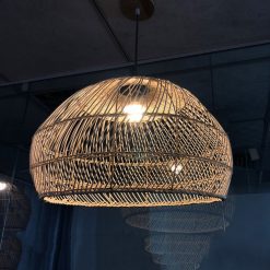 HQ Rattan Pendant Light Fixtures Rattan Lampshade Hanging, Wicker Lamp, Bamboo Light Shade