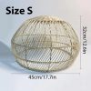 HQ Rattan Pendant Light Fixtures Rattan Lampshade Hanging, Wicker Lamp, Bamboo Light Shade