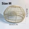HQ Rattan Pendant Light Fixtures Rattan Lampshade Hanging, Wicker Lamp, Bamboo Light Shade