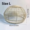 HQ Rattan Pendant Light Fixtures Rattan Lampshade Hanging, Wicker Lamp, Bamboo Light Shade
