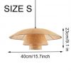 Vintage Rattan Lamp Pendant Lights Restaurant Home Deco Dining Room Kitchen Light Fixtures