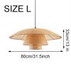 Vintage Rattan Lamp Pendant Lights Restaurant Home Deco Dining Room Kitchen Light Fixtures